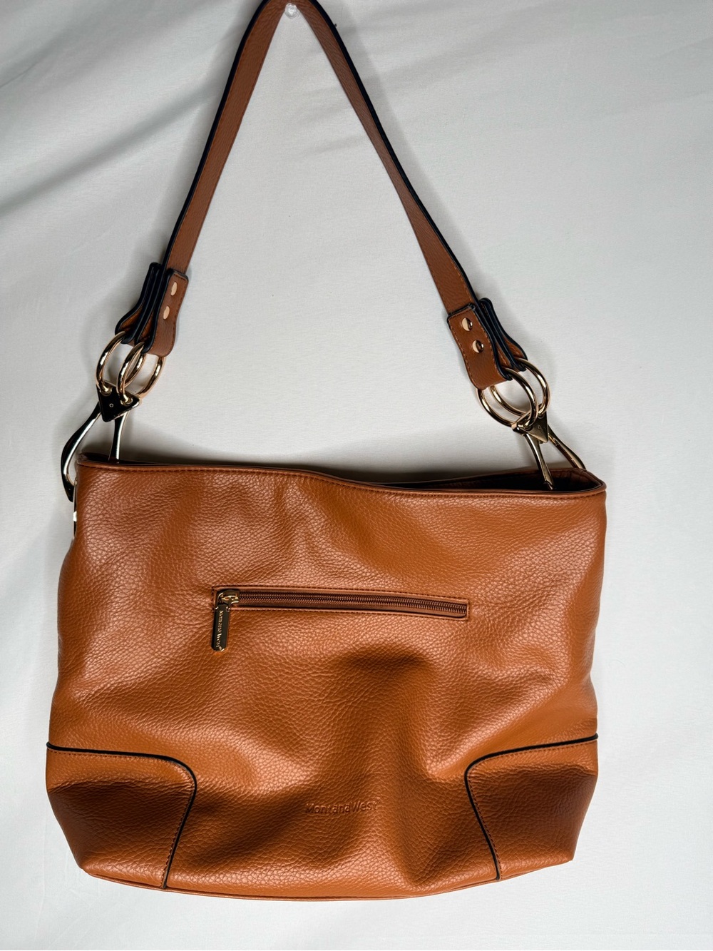 Montana West Hobo Bag - Brown Vegan Leather